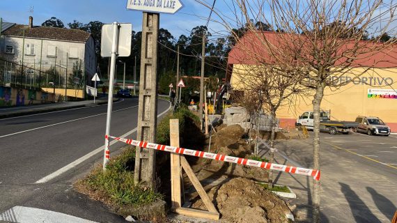 O Concello de Gondomar mellora a seguridade viaria nas inmediacións do pavillón e institutos