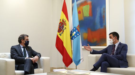 Feijóo amosa o seu optimismo ante a receptividade de Pedro Sánchez aos proxectos galegos que optan aos fondos europeos Next Generation