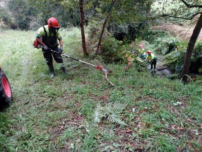 La Xunta realiza actuaciones de conservación y limpieza en los trechos interurbanos de los arroyos del Campelo y de As Maceiras, en el ayuntamiento de Redondela