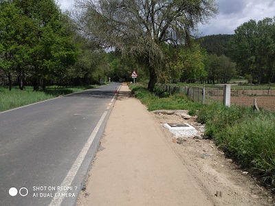 La Xunta finaliza las obras de refuerzo de la seguridad viaria en la carretera OU-112 en Laza, en el trecho coincidente con la Vía de la Plata