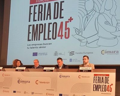 La Xunta pone en valor en la ‘Feria encontros 45+’ las políticas autonómicas de empleo para incentivar la contratación de los colectivos prioritarios