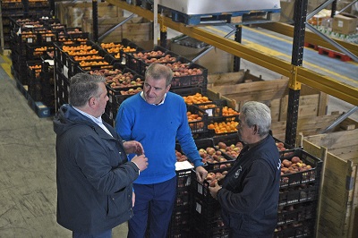 El delegado territorial de la Xunta en Ourense participa en el reparto de frutas y hortalizas del fondo gallego de garantía agraria al Banco de Alimentos