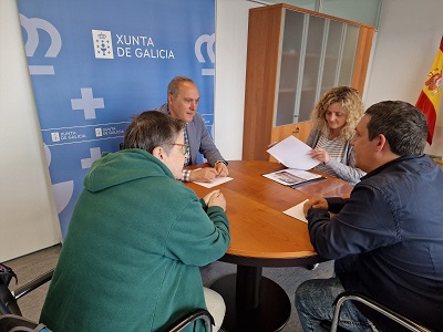 El delegado territorial de Pontevedra recibe a los representantes del Consejo Español para la Defensa de la Discapacidad, Dependencia y Personas Mayores de Galicia